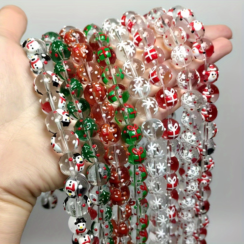15Pcs 12mm Christmas transpare - Jewelry Making Event ulasan dan harga