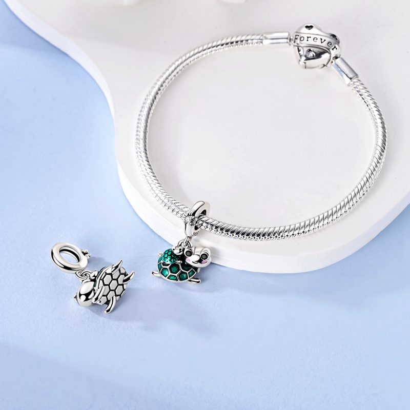 925 Sterling Silver Turtle Par - Jewelry Making For Kids ulasan dan harga