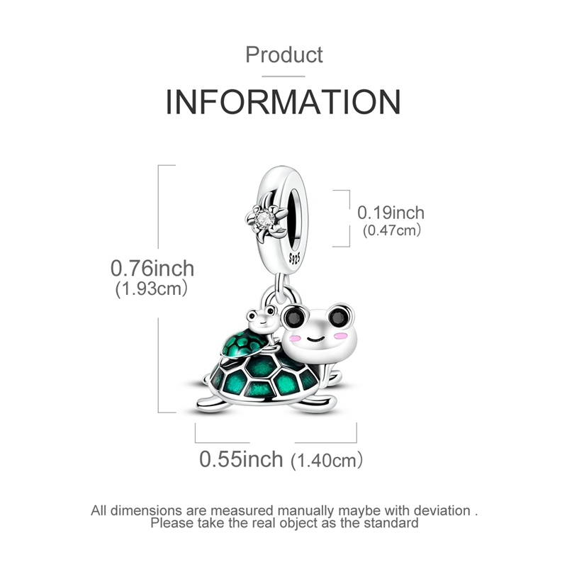 925 Sterling Silver Turtle Par - Jewelry Making For Kids ulasan dan harga