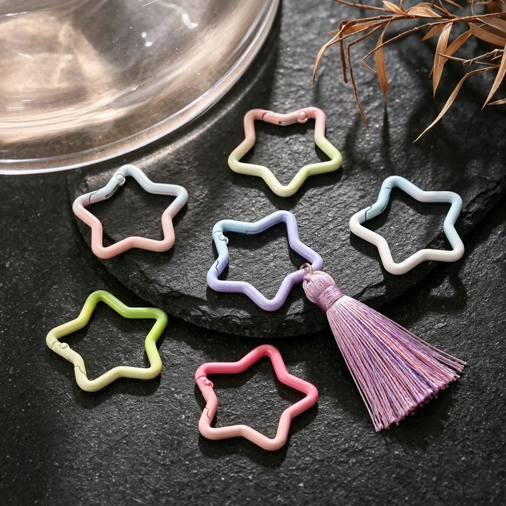 5PCS Gradient Star Shape Sprin - Jewelry Making Hardware ulasan dan harga