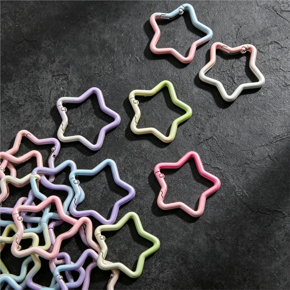 5PCS Gradient Star Shape Sprin - Jewelry Making Hardware ulasan dan harga