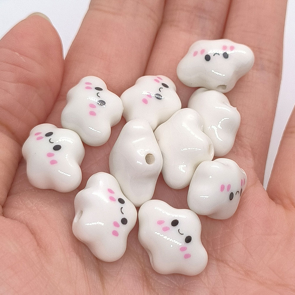 10pcs Colorful Chubby Smiling  - Jewelry Making Event ulasan dan harga